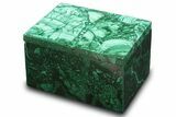 Wide Malachite Jewelry Box - DR Congo #335692-1